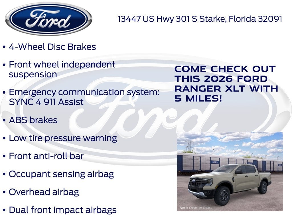 2026 Ford Ranger XLT 300A