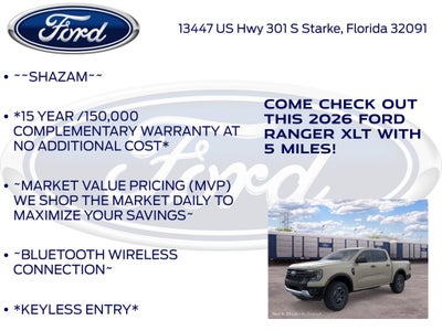 2026 Ford Ranger XLT InTransit