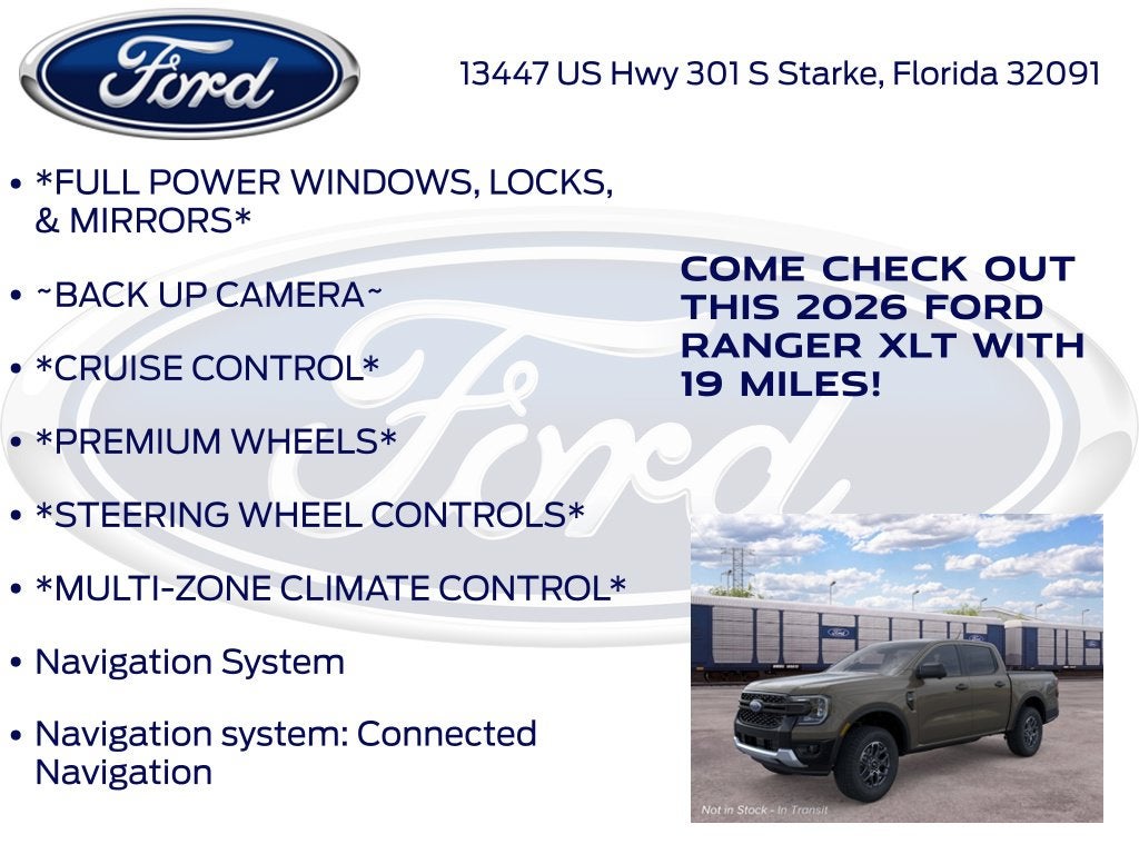 2026 Ford Ranger XLT 301A