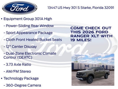 2026 Ford Ranger XLT 301A