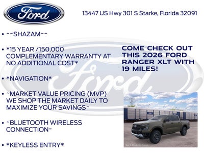 2026 Ford Ranger XLT 301A