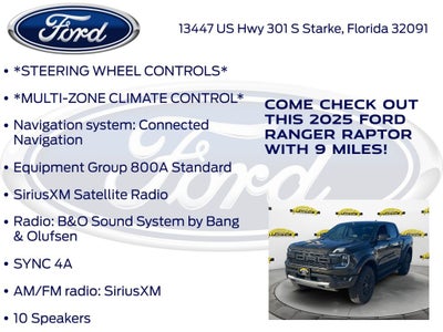 2025 Ford Ranger Raptor 800A