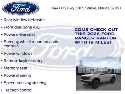 2026 Ford Ranger Raptor 800A