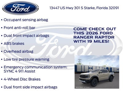 2026 Ford Ranger Raptor 800A