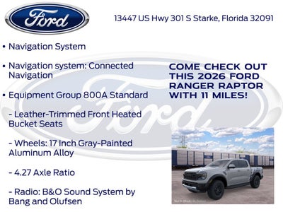 2026 Ford Ranger Raptor InTransit
