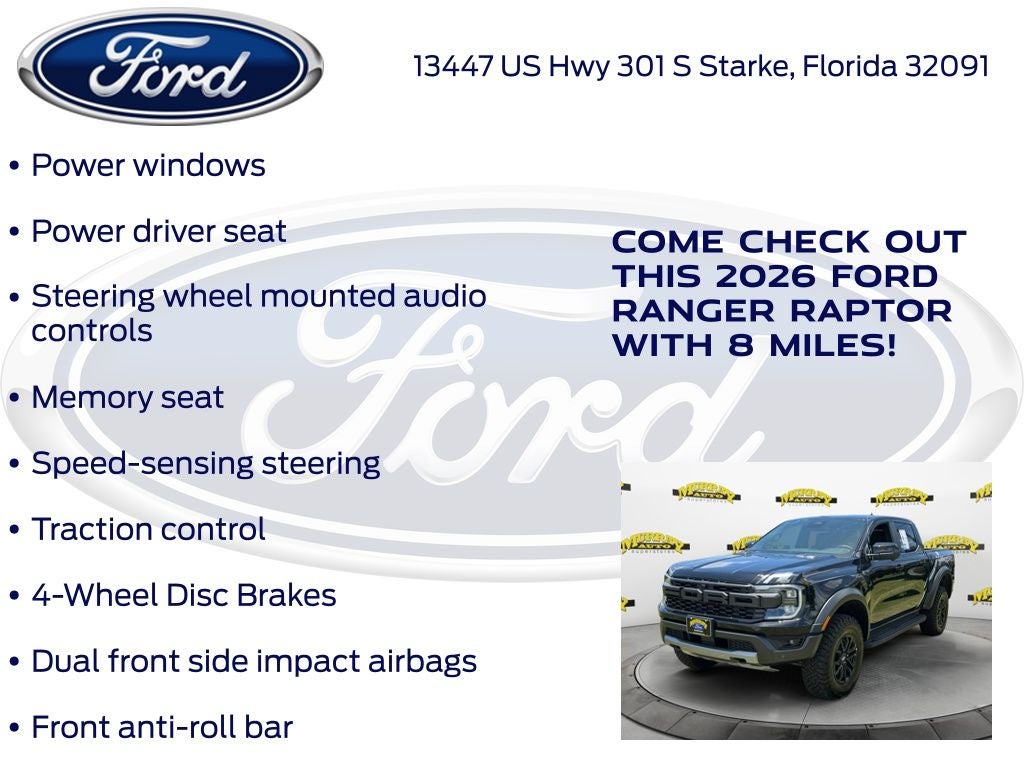 2026 Ford Ranger Raptor 800A