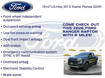 2026 Ford Ranger Raptor 800A