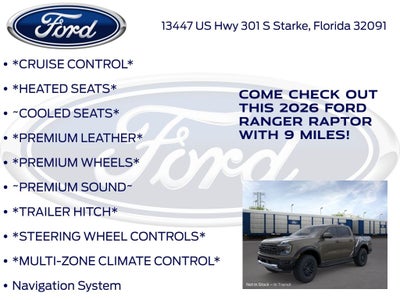 2026 Ford Ranger Raptor 800A