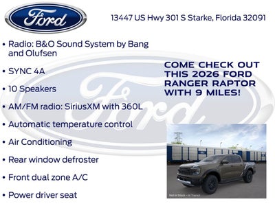 2026 Ford Ranger Raptor 800A