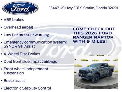 2026 Ford Ranger Raptor 800A