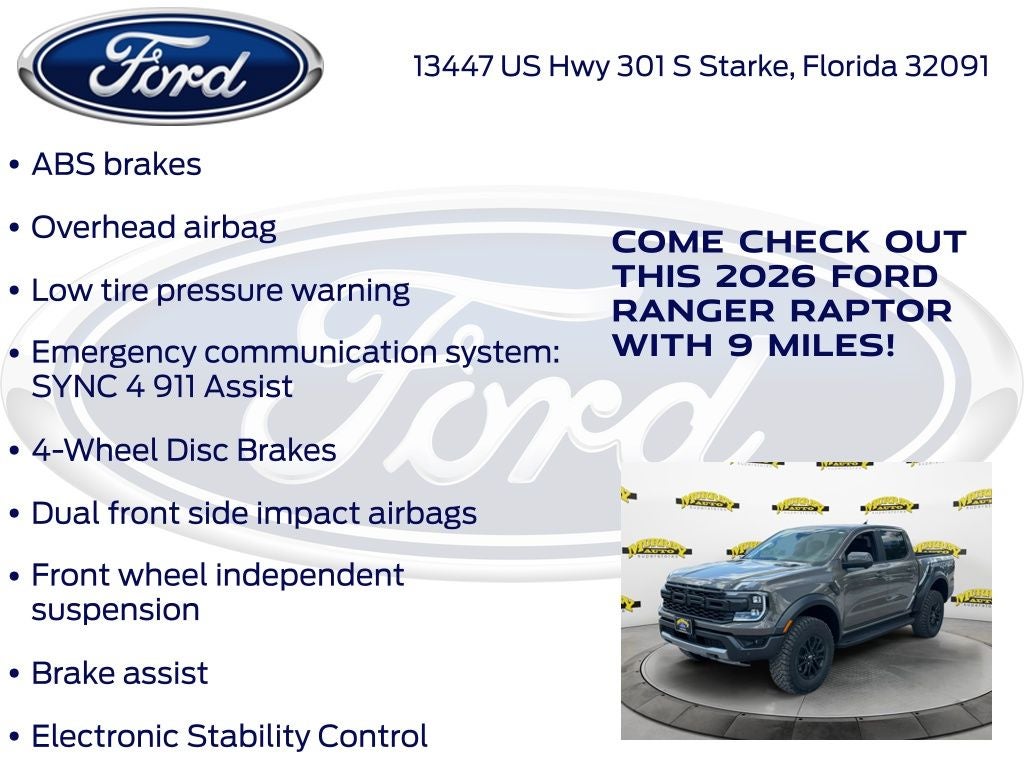 2026 Ford Ranger Raptor 800A