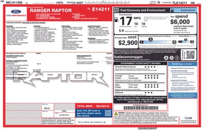 2026 Ford Ranger Raptor 800A