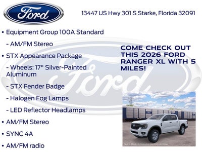 2026 Ford Ranger XL 100A