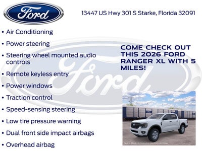 2026 Ford Ranger XL 100A