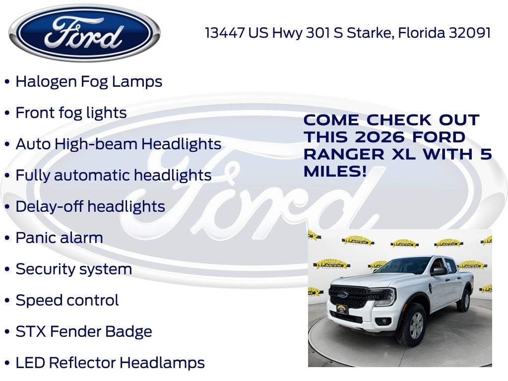 2026 Ford Ranger XL 100A
