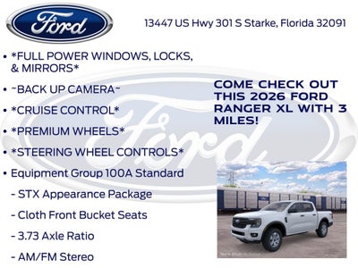 2026 Ford Ranger XL 100A