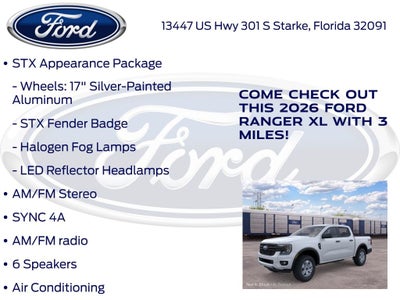 2026 Ford Ranger XL 100A