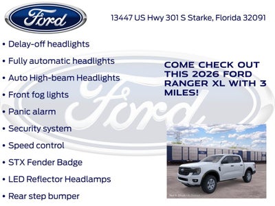 2026 Ford Ranger XL 100A