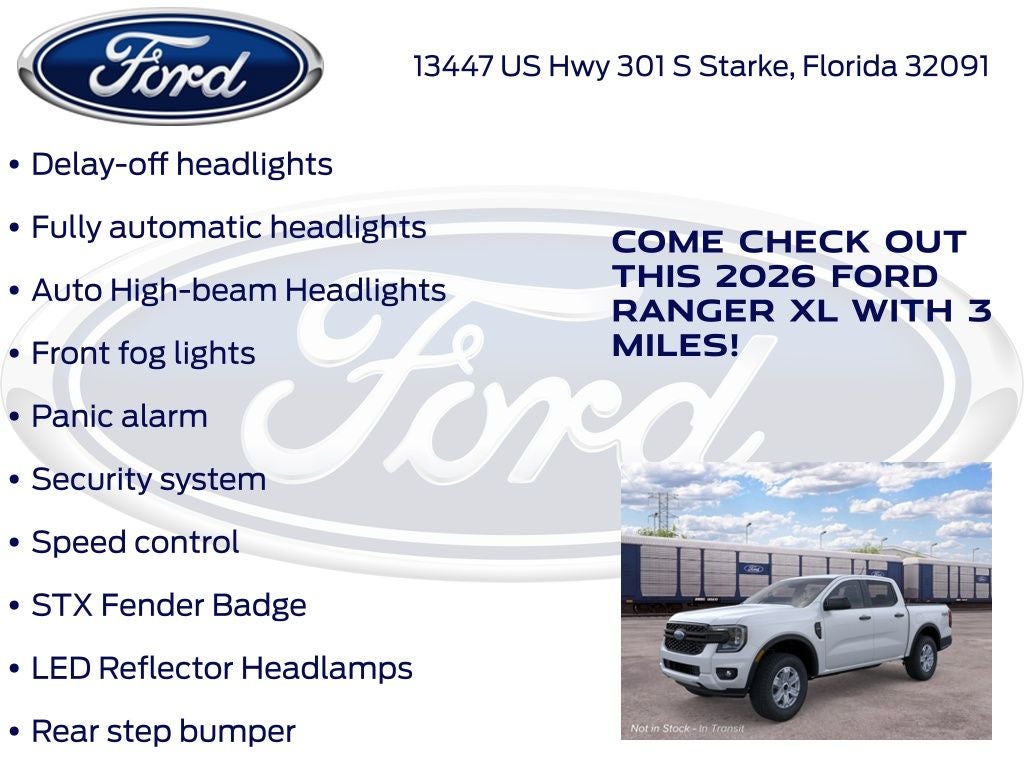 2026 Ford Ranger XL 100A
