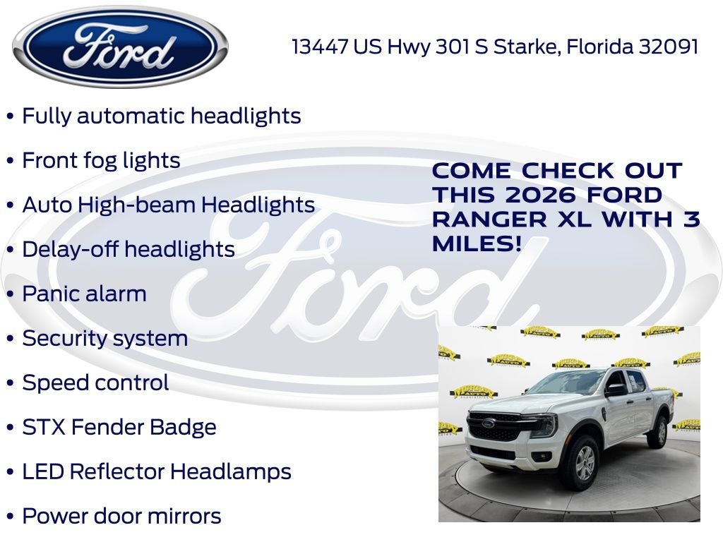 2026 Ford Ranger XL 100A