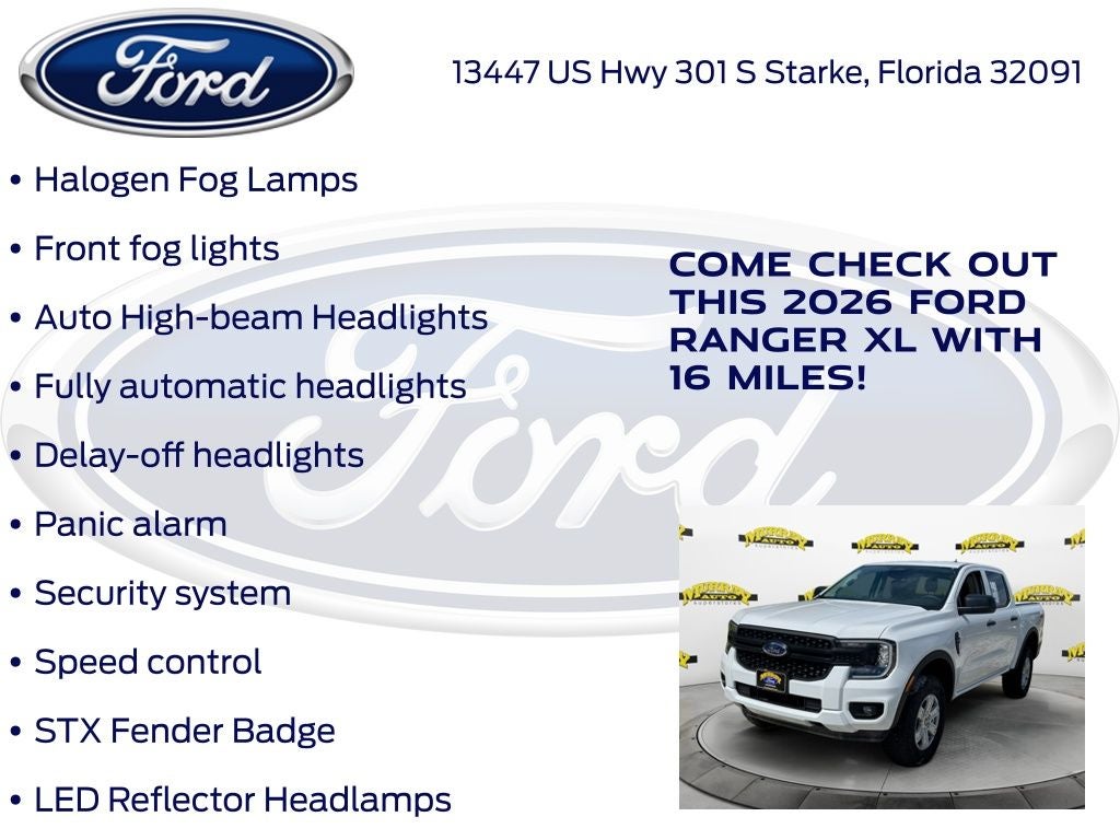 2026 Ford Ranger XL 100A