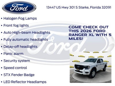 2026 Ford Ranger XL 100A