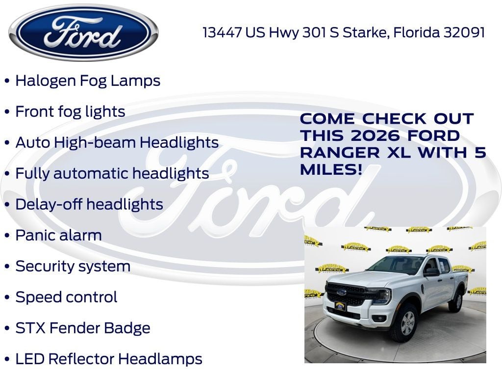 2026 Ford Ranger XL 100A