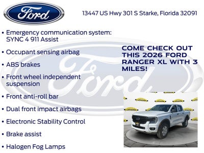 2026 Ford Ranger XL 100A