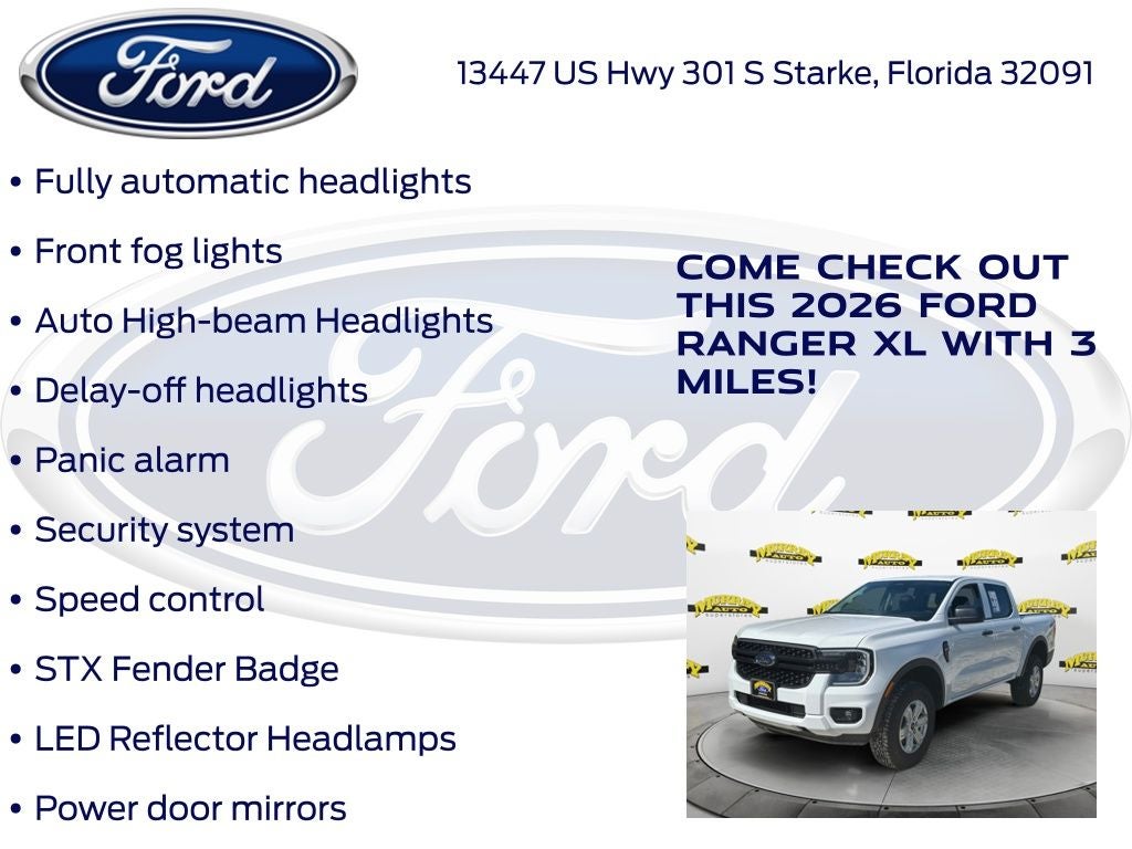 2026 Ford Ranger XL 100A