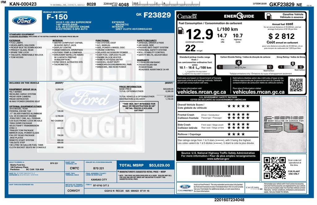 2016 Ford F-150 XLT
