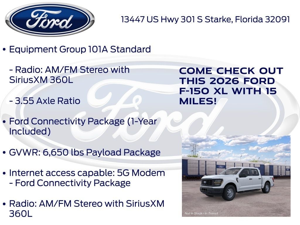 2026 Ford F-150 XL 101A