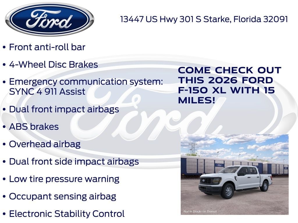2026 Ford F-150 XL 101A