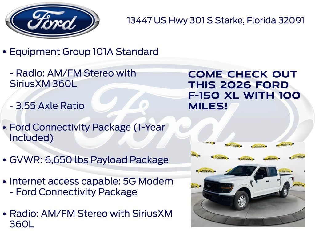 2026 Ford F-150 XL 101A