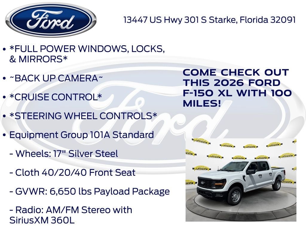 2026 Ford F-150 XL 101A