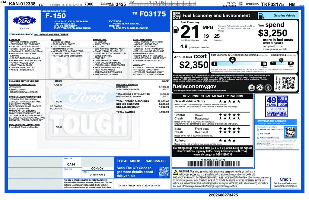 2026 Ford F-150 STX 200A