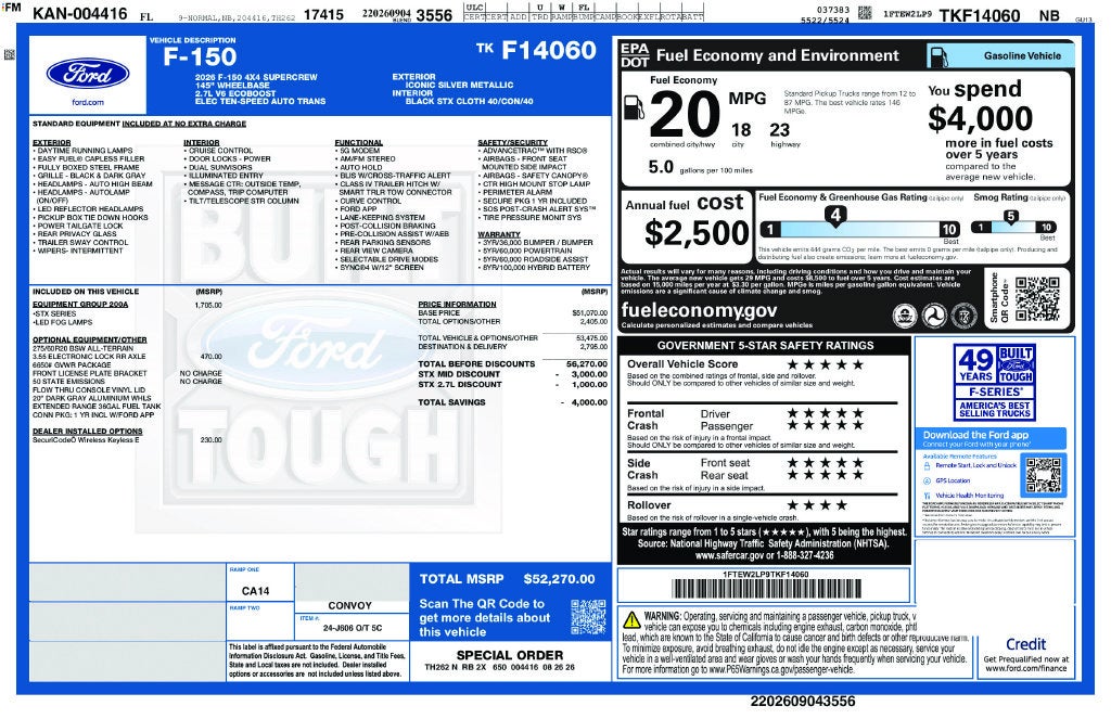 2026 Ford F-150 STX 200A