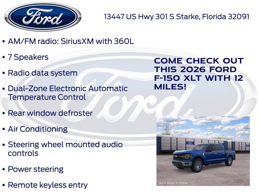 2026 Ford F-150 XLT 301A