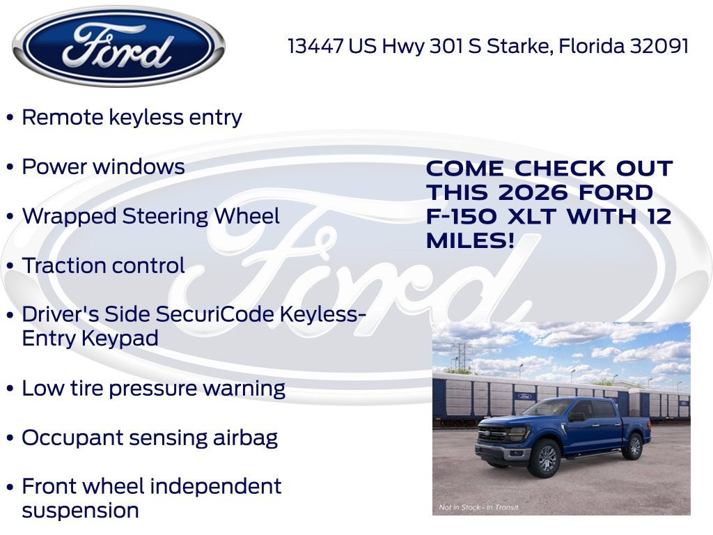 2026 Ford F-150 XLT 301A