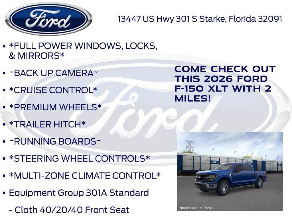 2026 Ford F-150 XLT InTransit