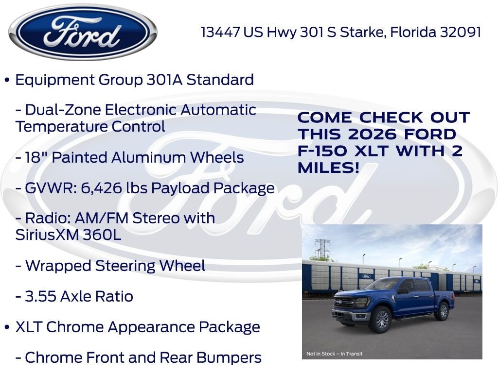 2026 Ford F-150 XLT InTransit