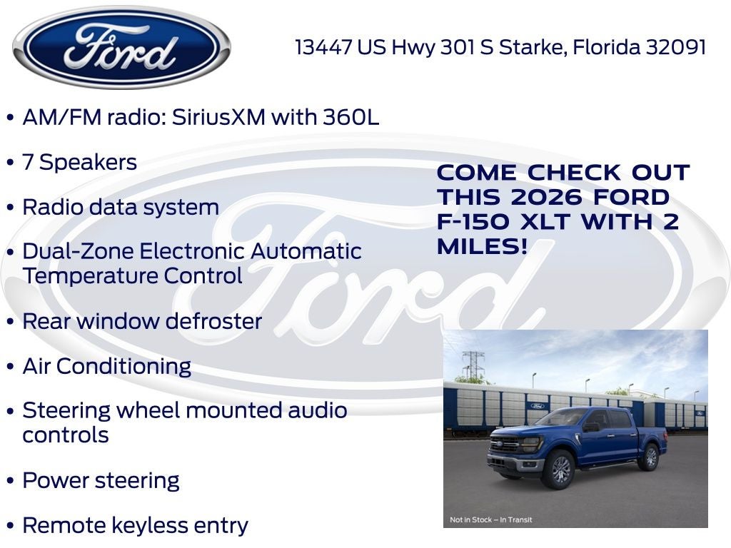 2026 Ford F-150 XLT 301A