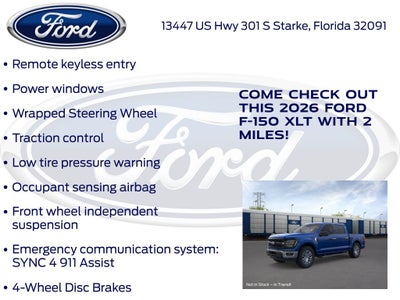 2026 Ford F-150 XLT 301A