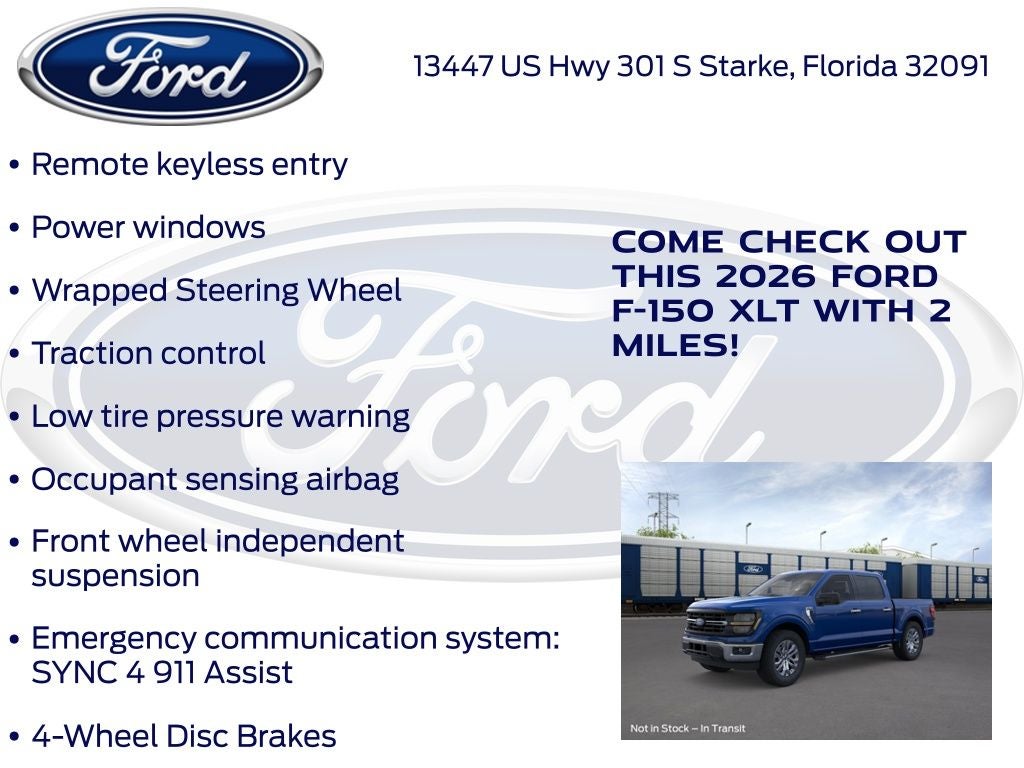 2026 Ford F-150 XLT 301A