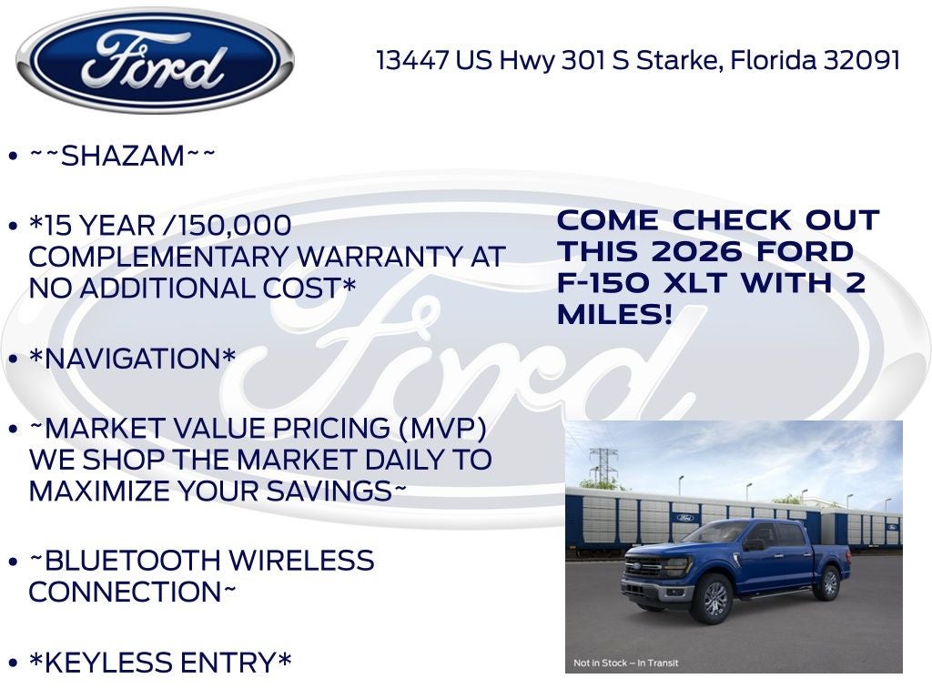 2026 Ford F-150 XLT InTransit