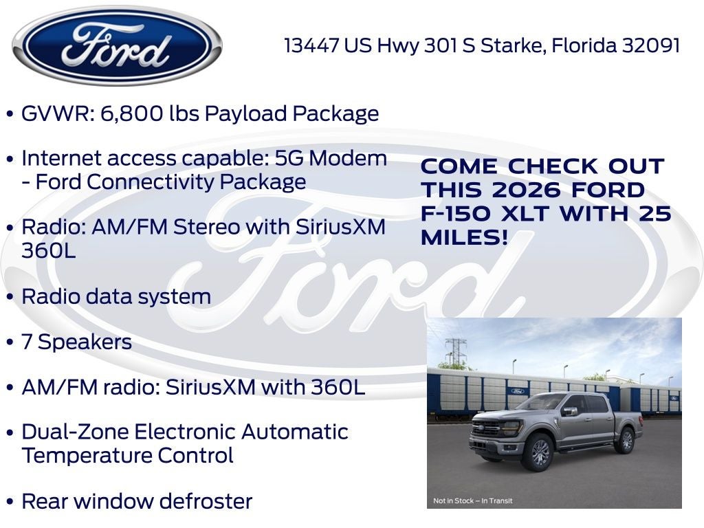 2026 Ford F-150 XLT 302A