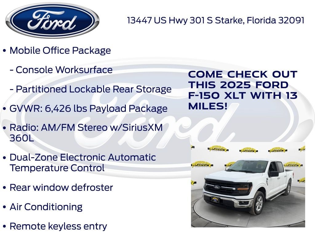 2025 Ford F-150 XLT 301A