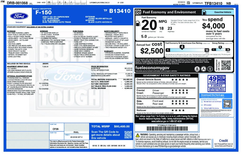 2026 Ford F-150 XLT 302A