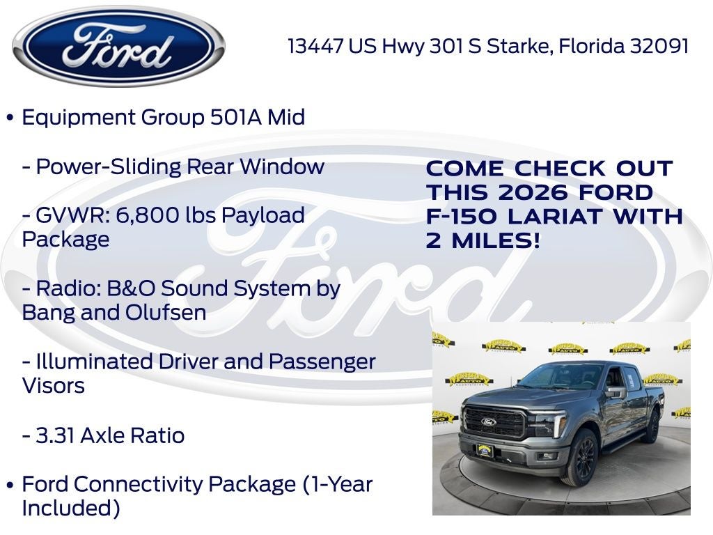 2026 Ford F-150 Lariat 501A