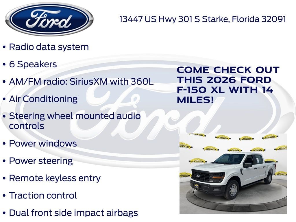2026 Ford F-150 XL 101A