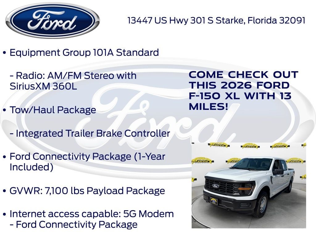 2026 Ford F-150 XL 101A